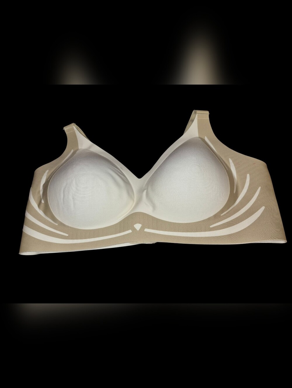 Seamless Nude Comfort Wireless Bra - Supportive Everyday Coverage Size 4XL
